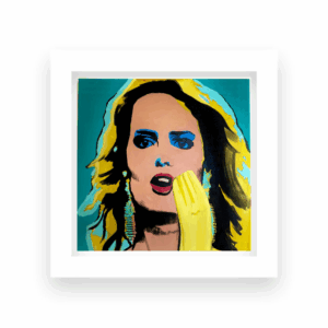 Print enmarcada Cecilia Bolocco 30x30