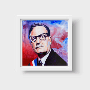 🇨🇱🖼️ **Retrato Formal de Salvador Allende – Print Enmarcada de Edición Limitada**