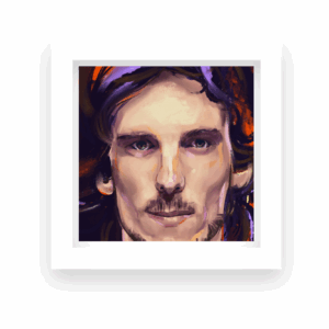 🌌🎶 “Auras Invisibles” – Print Enmarcada de Obra Original Inspirada en Spinetta