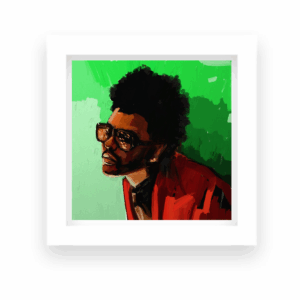 “After Hours" – Print Enmarcada de Obra Original Inspirada en The Weeknd