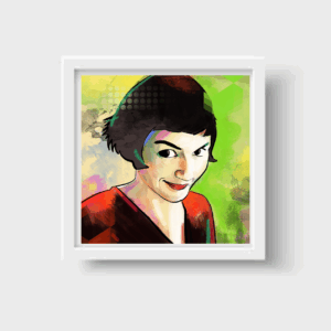 "El Mundo Secreto de Amélie" – Print (reproducción) Enmarcada de Obra Original Inspirada en Le Fabuleux Destin d'Amélie Poulain