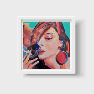 ✨📸 **“Coco Páez” – Print Enmarcada de Retrato Original de Modelo Chilena**