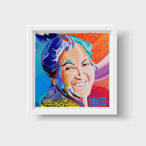😊🎨 **“Todas íbamos a ser reinas” – Print Enmarcada de Obra Original de Gabriela Mistral en Colores**