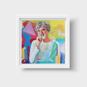 🧠🌿 **“Lenguaje y Vida” – Print Enmarcada de Obra Original de Humberto Maturana**