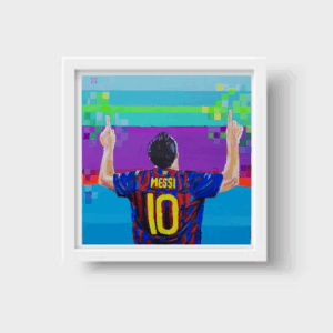 🐐⚽ **“Messi” – Print Enmarcada | Edición Limitada del Ídolo del Fútbol Mundial**