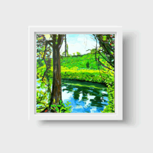 🌿🌊 **“Río Bueno” – Print Enmarcada del Paisaje del Sur de Chile | Edición Limitada**