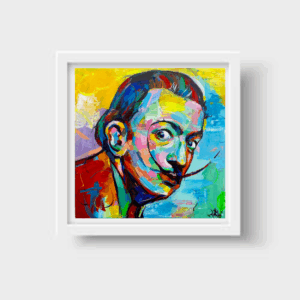 🌀🖋 **“Dalí Infinito” – Print Enmarcada de Obra Original Inspirada en Salvador Dalí**