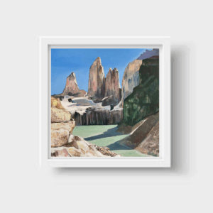 🏔️🌤️ **“Torres del Paine” – Print Enmarcada del Paisaje Patagónico | Edición Limitada**