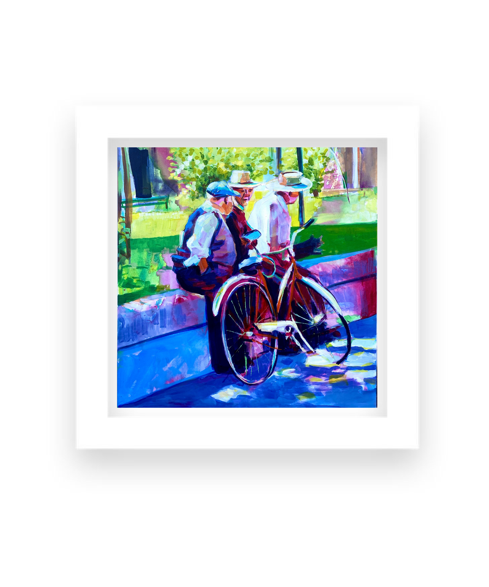🌾🚲 “Pedal de Tierra y Tiempo” – Print Enmarcado de Obra Original